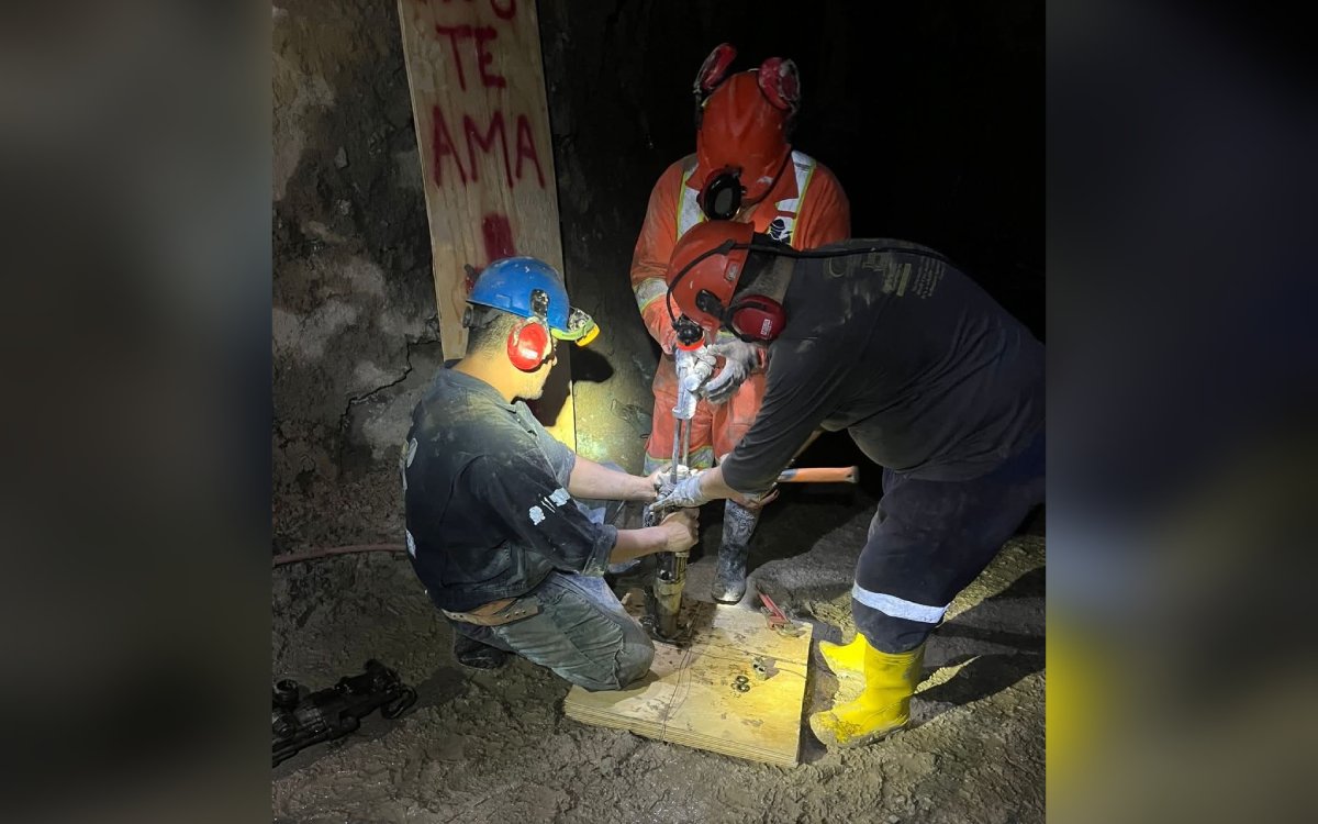 Refuerzan seguridad estructural en mina Santa Fe para avanzar en el rescate de los tres mineros en Rosario