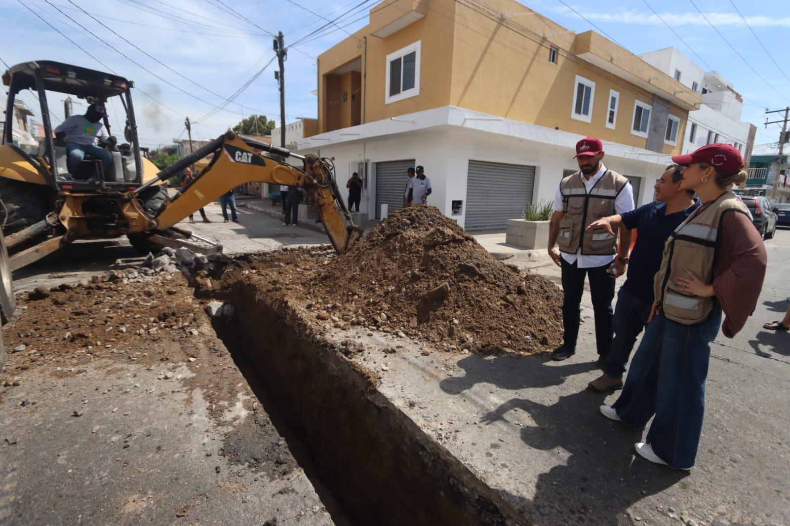 Rehabilitación de drenaje en Mazatlán