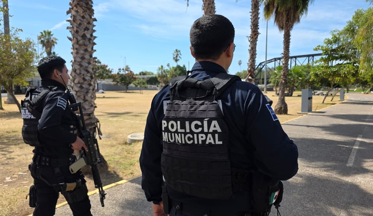 Policía Municipal resguarda centro recreativo en Culiacán en Semana Santa