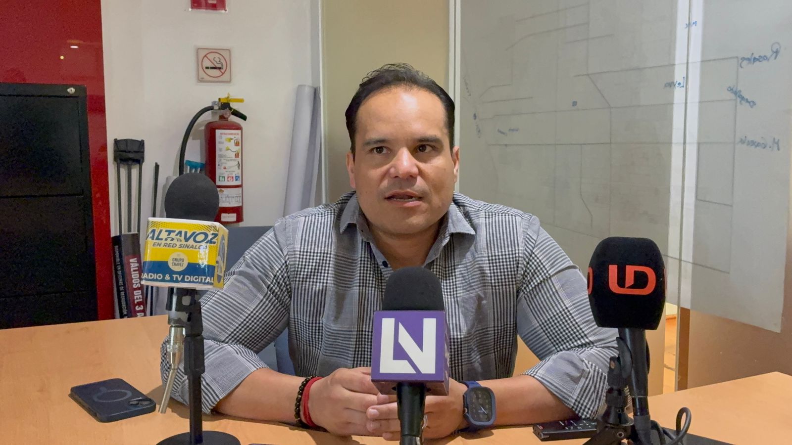 presidente de Canacintra Los Mochis, Roberto Junior Miranda Lagarda.