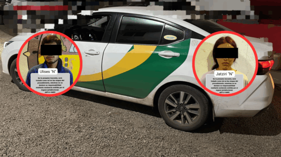 Se roban taxi en Mazatlán, Sinaloa, pero el GPS los delató; ya fueron detenidos