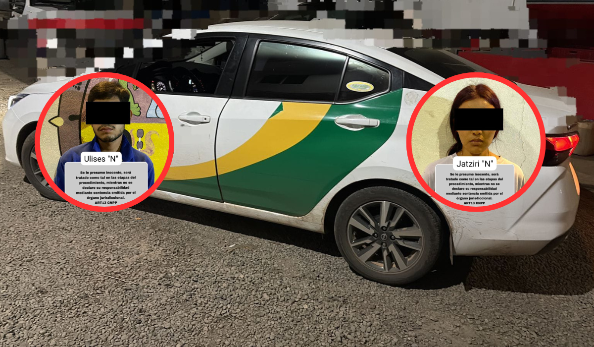 Se roban taxi en Mazatlán, Sinaloa, pero el GPS los delató; ya fueron detenidos