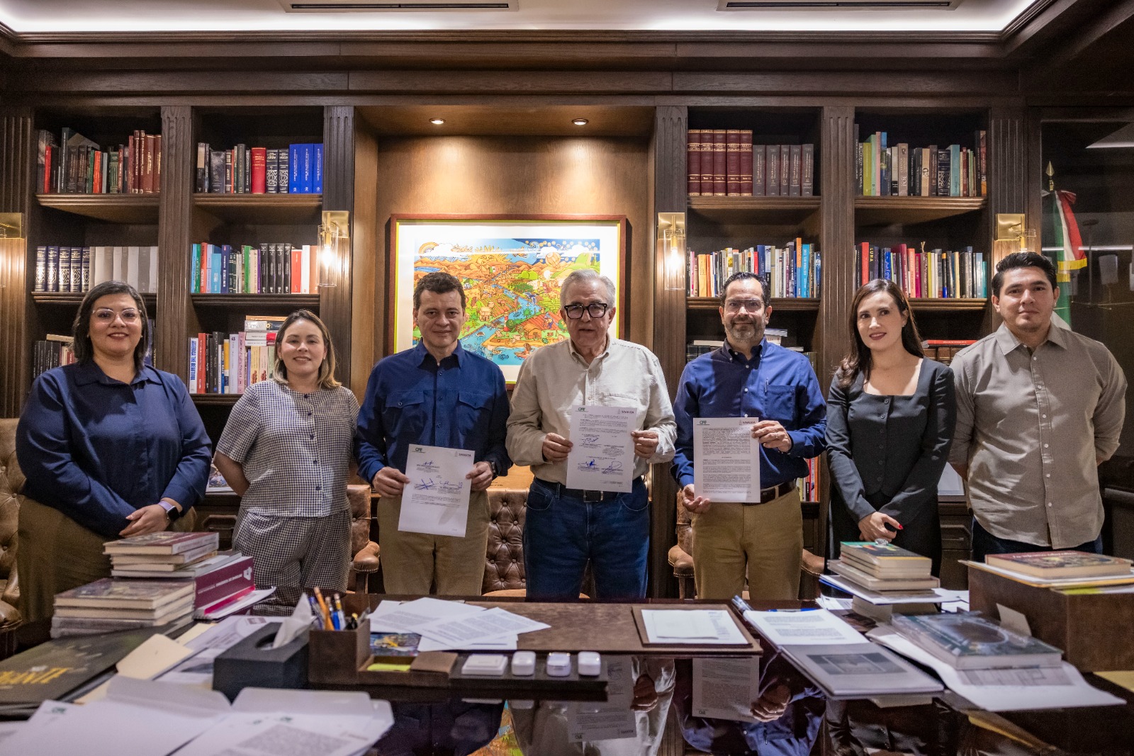 Rubén Rocha Moya firma convenio de subsidio a las tarifas de energía eléctrica en Sinaloa