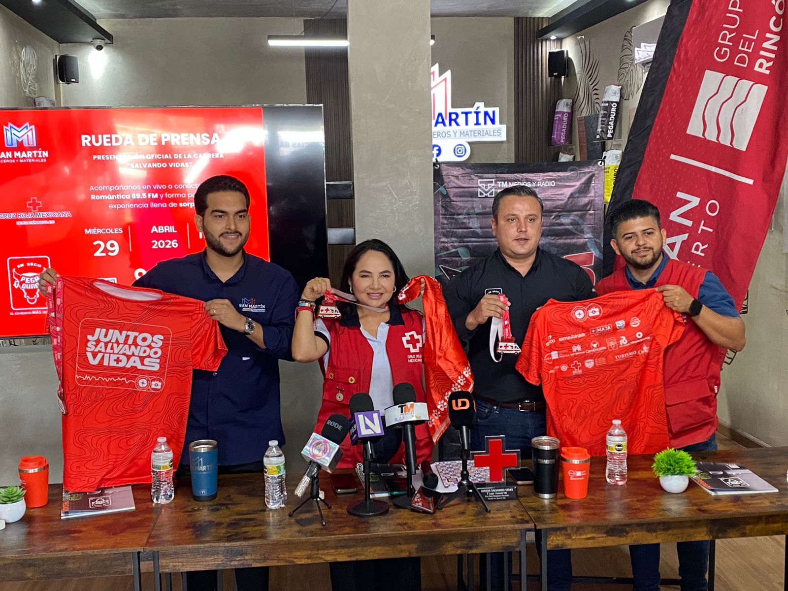 Rueda de prensa carrera “Juntos Salvando Vidas” de Cruz Roja Navolato