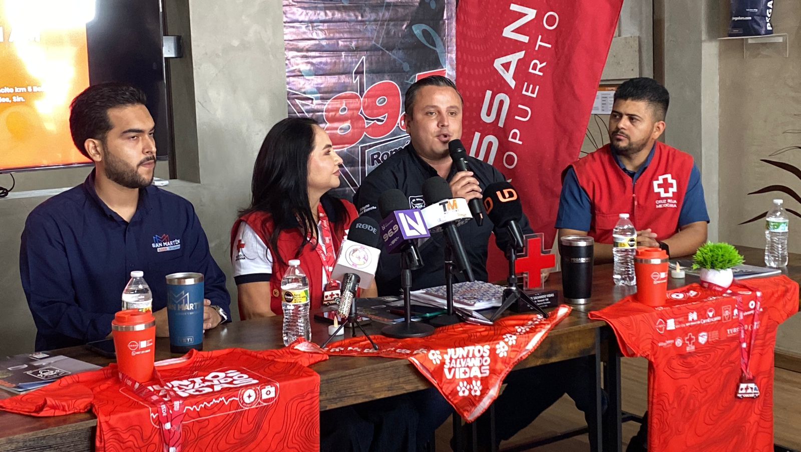 Rueda de prensa carrera “Juntos Salvando Vidas” de Cruz Roja Navolato