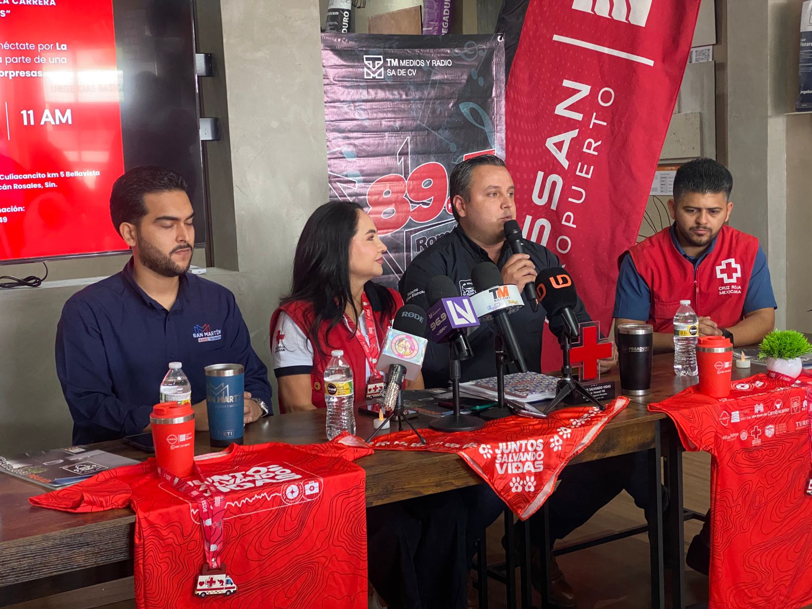 Rueda de prensa carrera “Juntos Salvando Vidas” de Cruz Roja Navolato