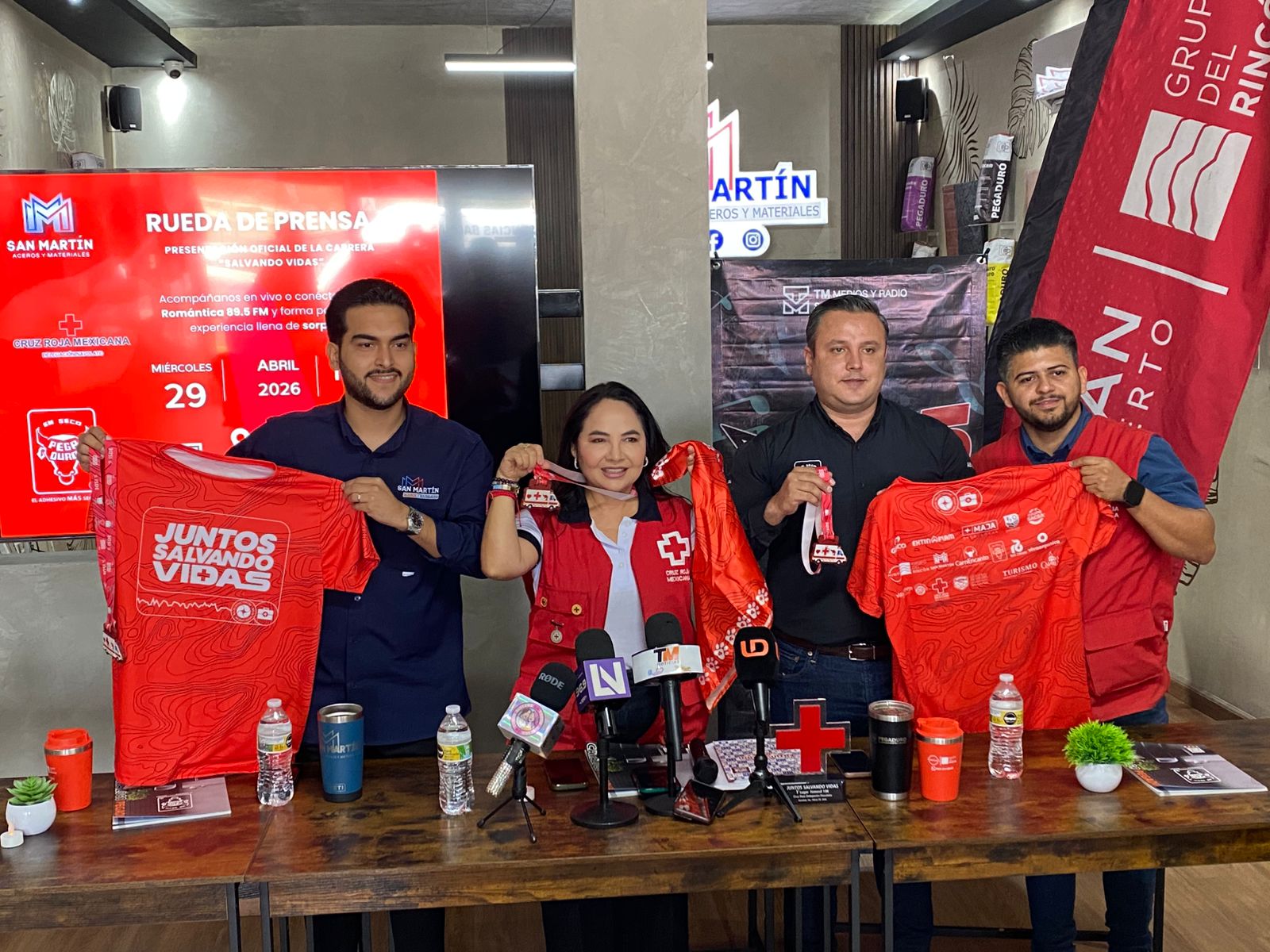 Rueda de prensa carrera “Juntos Salvando Vidas” de Cruz Roja Navolato