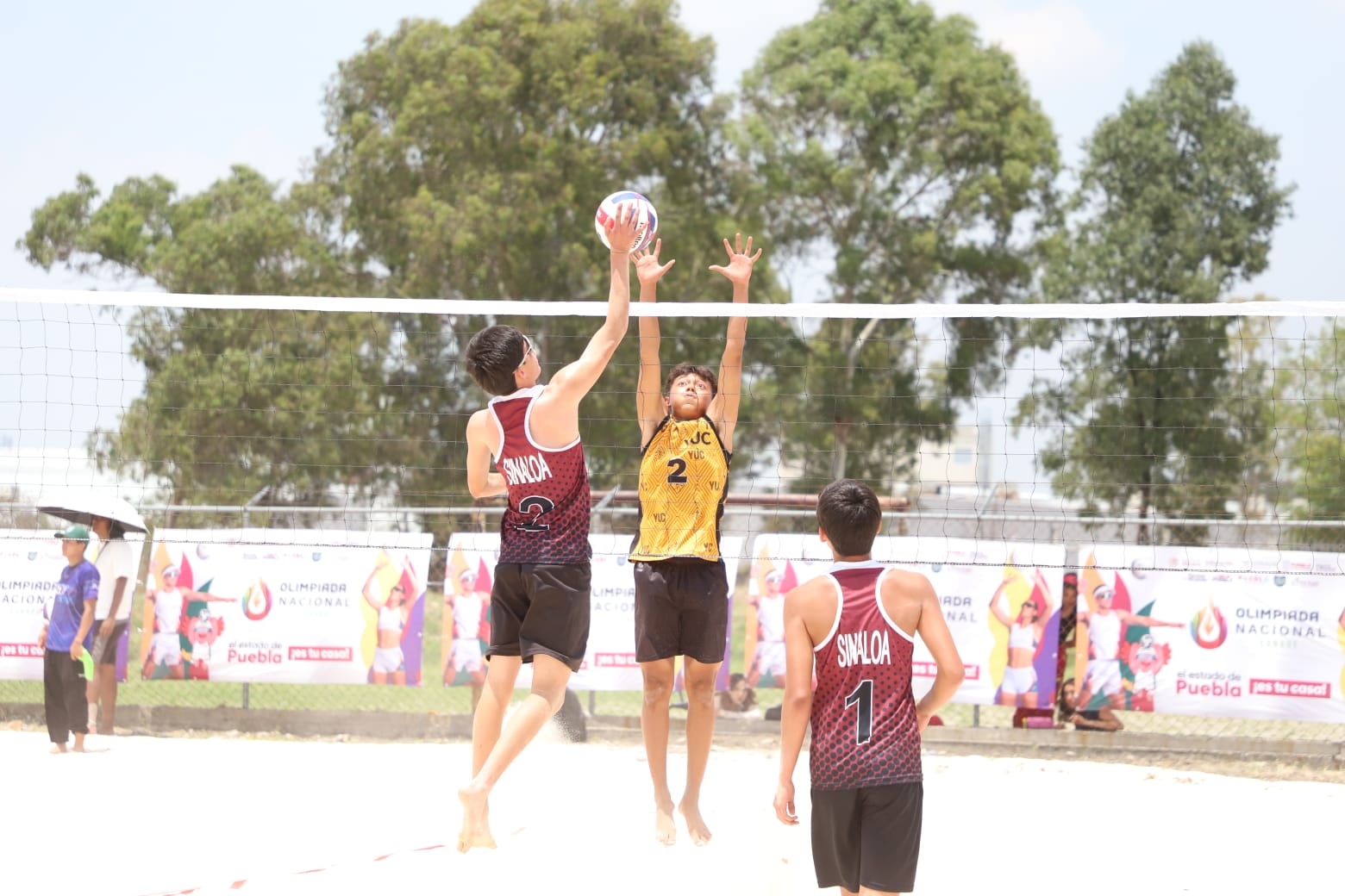 Juego de voleibol de playa