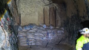 sellan tapon en presa de jales y refuerzan estructura en mina santa fe interior
