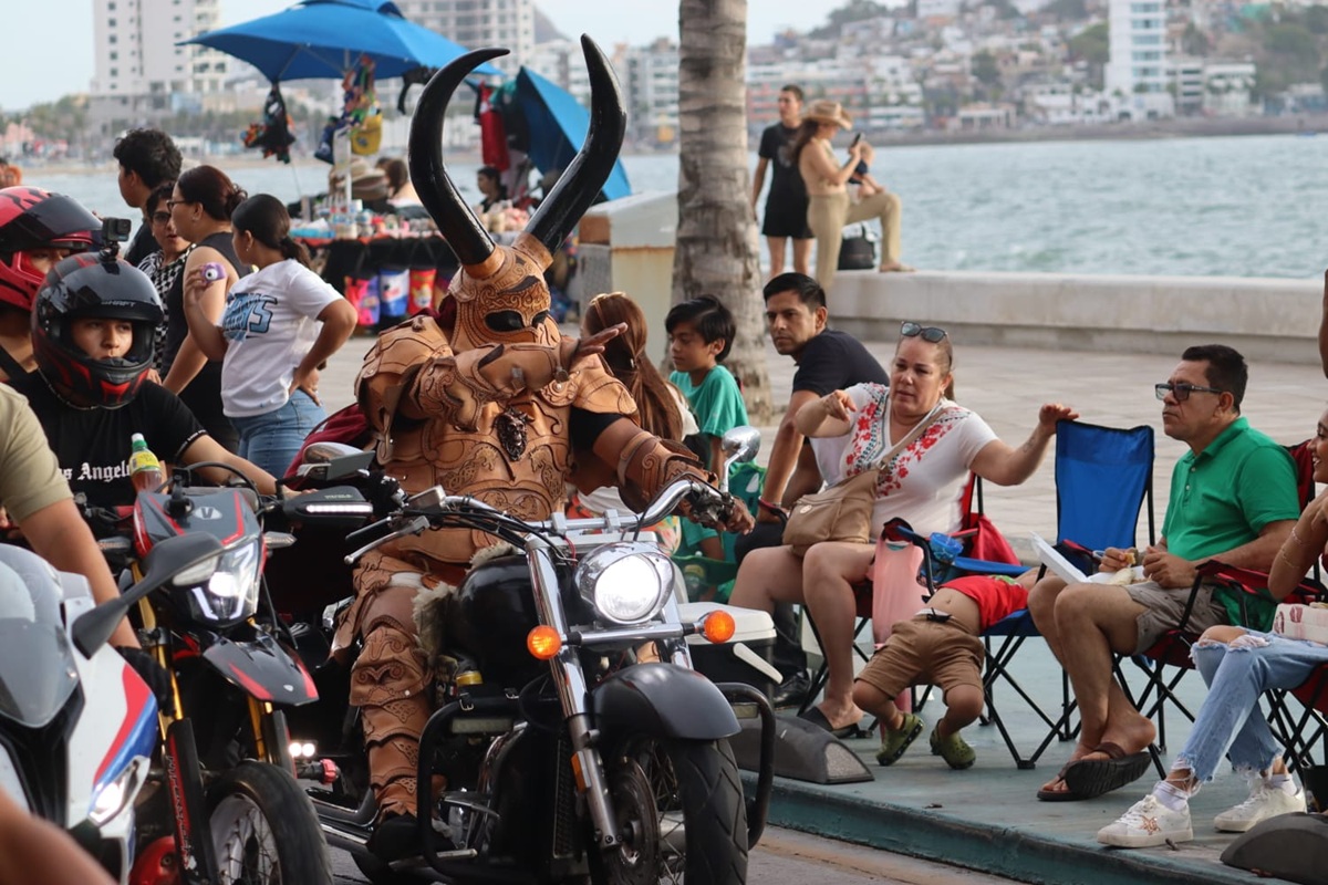 Motociclistas en la Semana de la Moto 2026 en Mazatlán