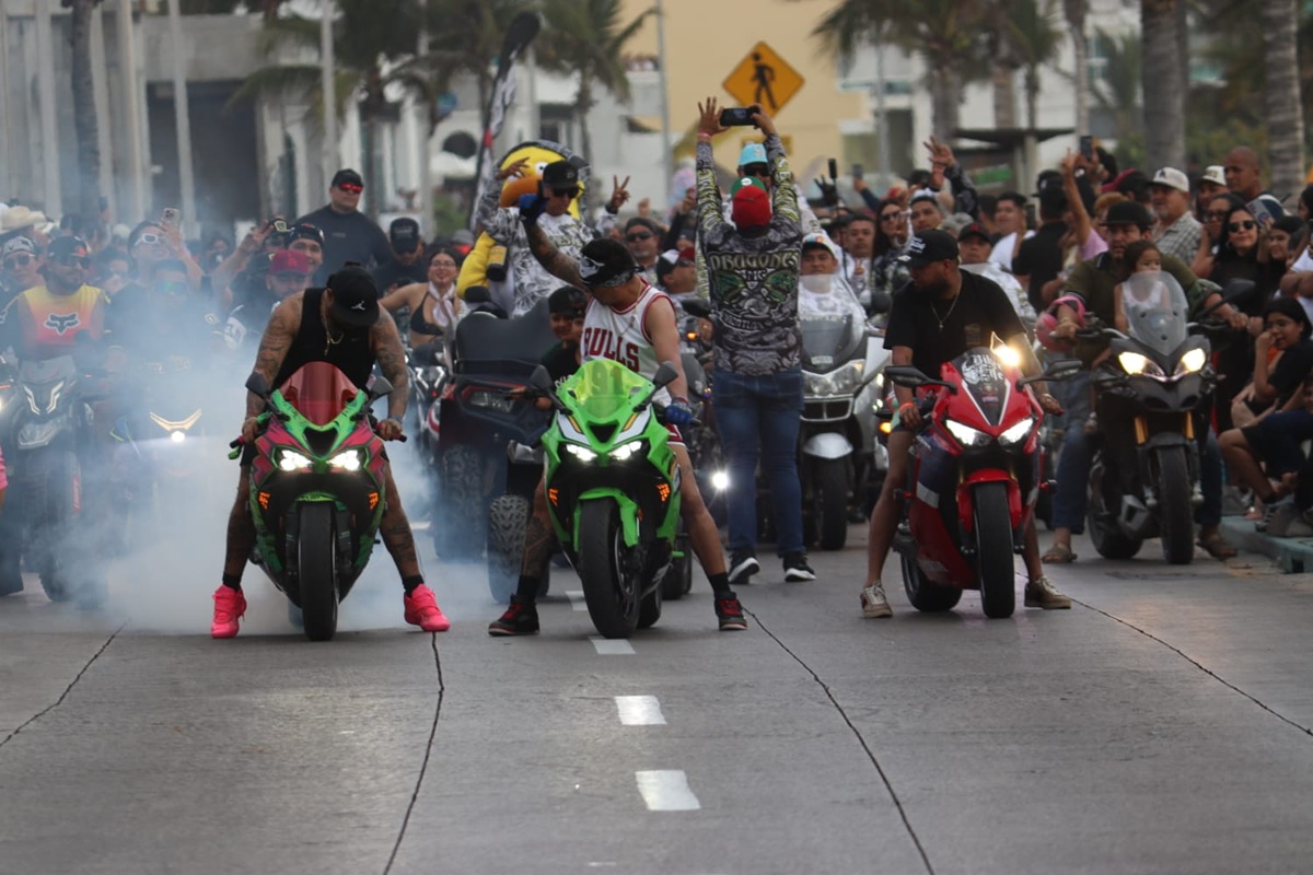 Motociclistas en la Semana de la Moto 2026 en Mazatlán