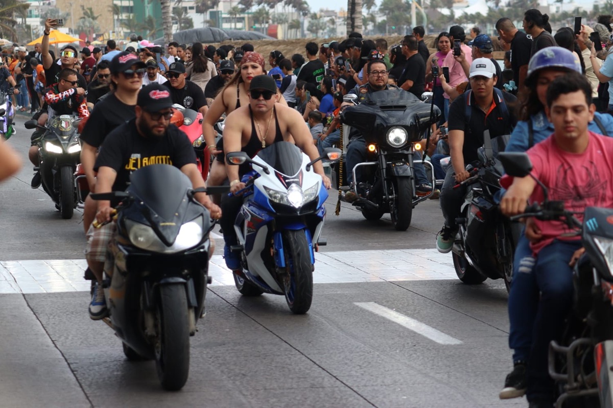 Motociclistas en la Semana de la Moto 2026 en Mazatlán