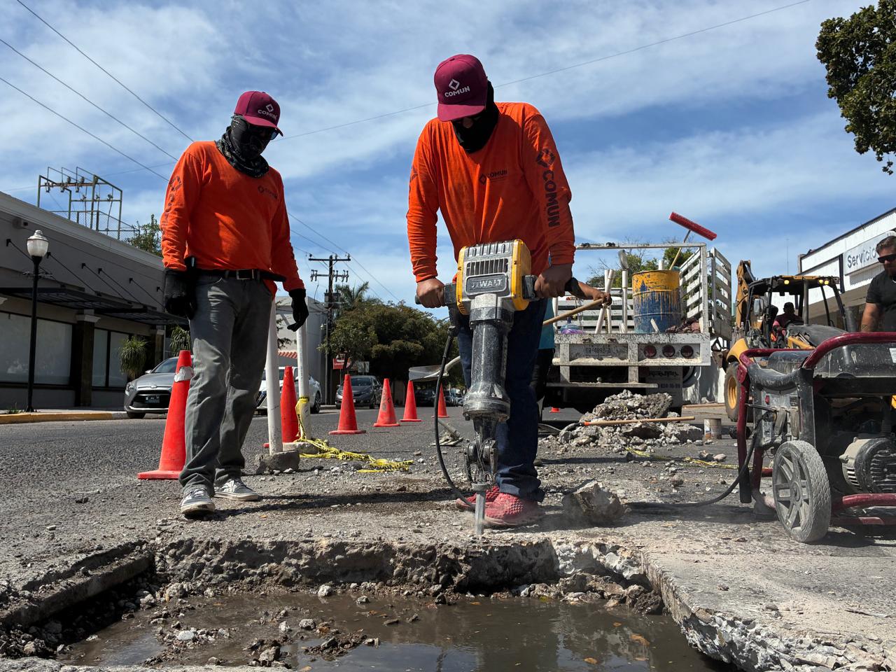 Socavon Zaragoza y Cano en Los Mochis