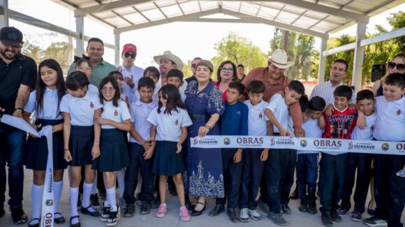 Gobierno Municipal entrega gimnasio y techumbre en Orba y Herculano de la Rocha, Guasave, Sinaloa