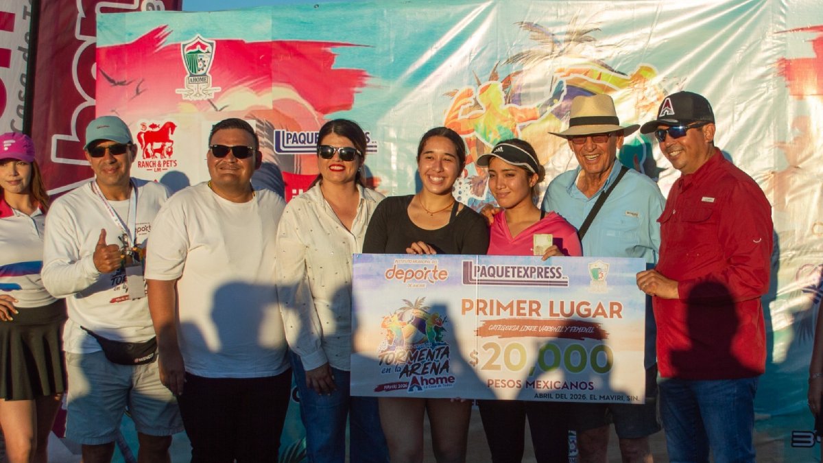 torneo de voleibol playero tormenta en la arena 2026 primer lugar