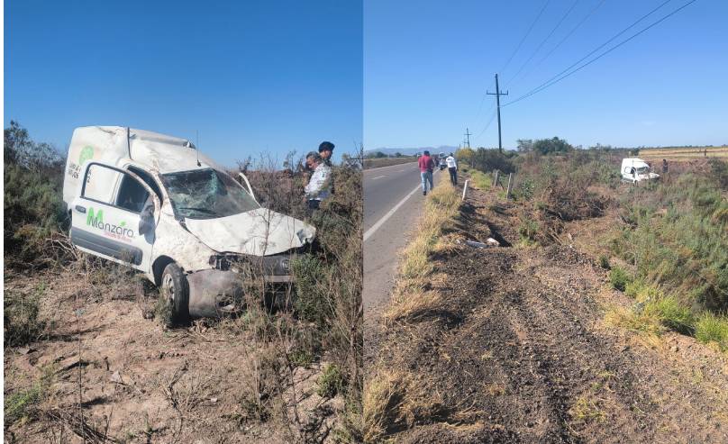 trabajadores restauranteros se accidentan en ahome sobre la carretera internacional