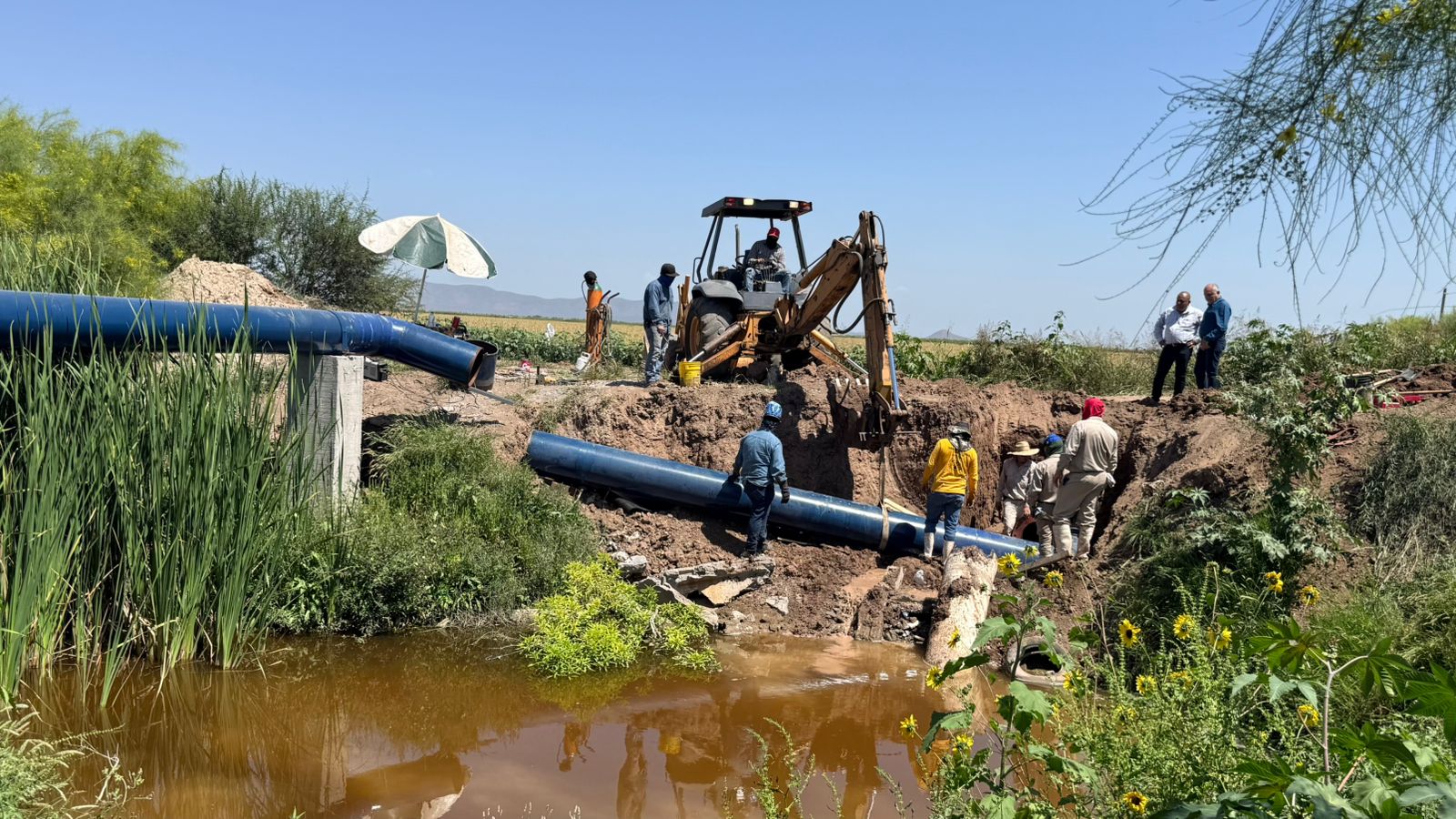 Trabajos Japama en El Carrizo