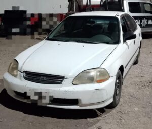 Vehículo asegurado en Mazatlán
