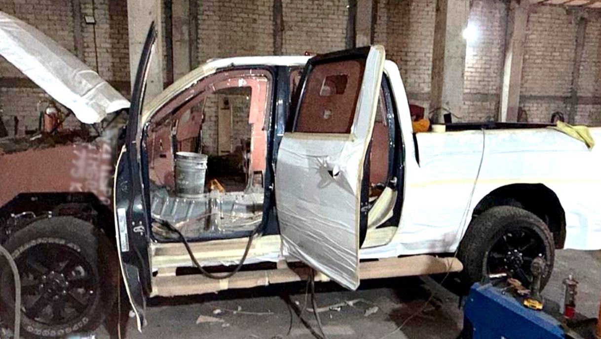 Vehículo asegurado en El Rosario