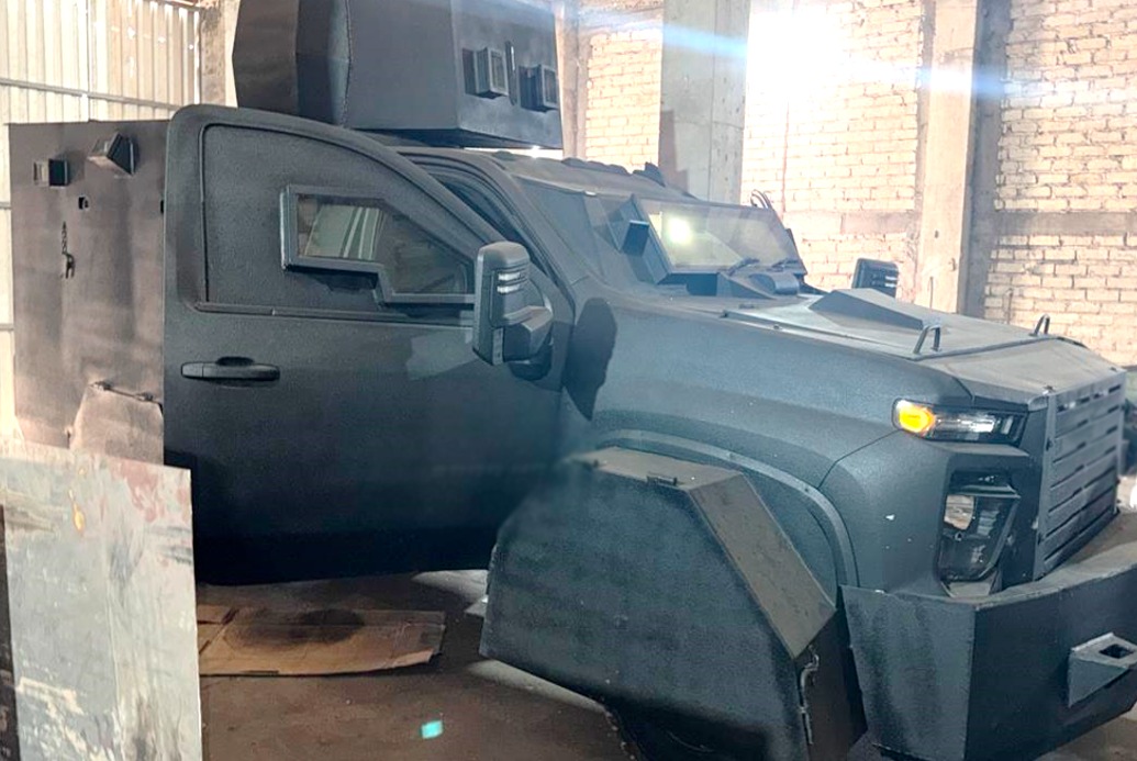 Vehículo asegurado en El Rosario