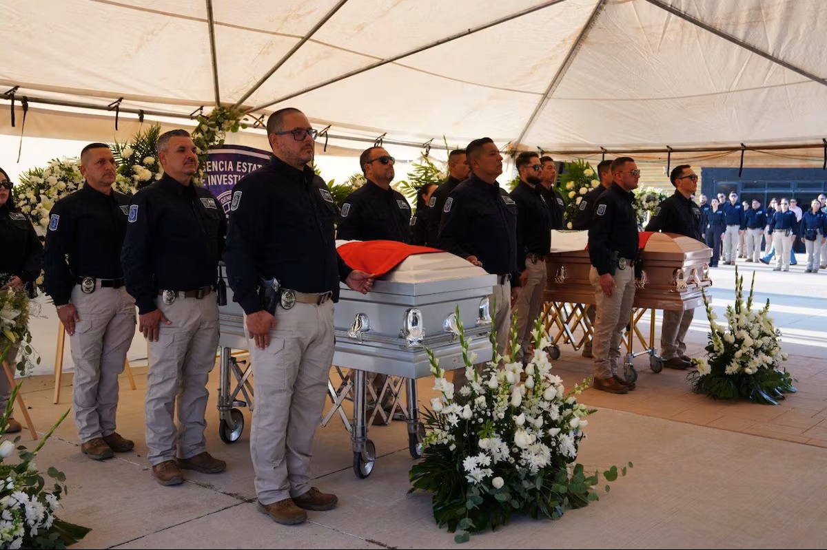 Velorio de elementos de seguridad fallecidos en Chihuahua