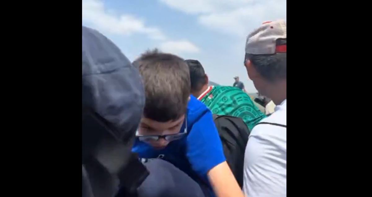 Captura de Pantalla de video sobre la agresión en Teotihuacan