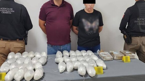 Aseguran 20 kilos de metanfetamina y 25 mil dosis de fentanilo en Chihuahua