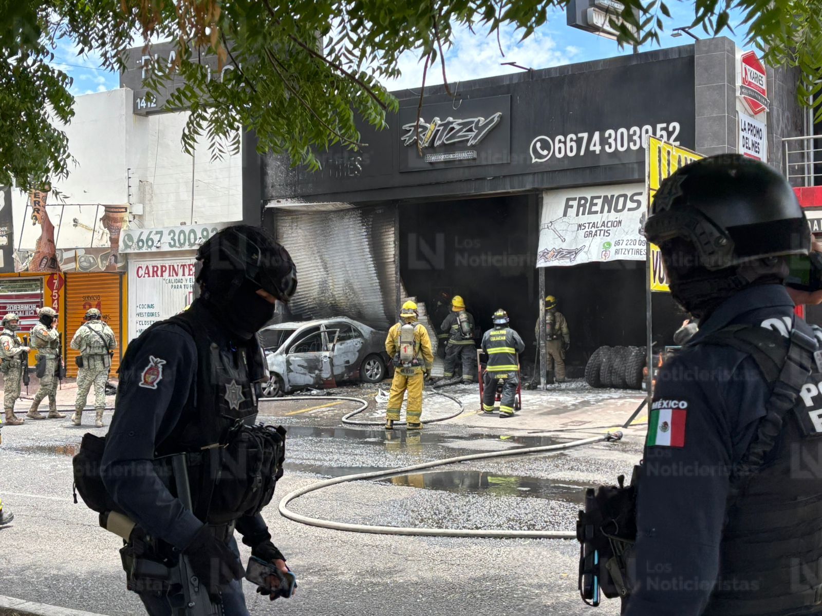 Atacan y vandalizan taller mecánico en sector La Conquista