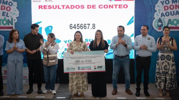 Ayuntamiento de Culiacán aporta 60 mil litros de agua al Aquatón 2026 para combatir los problemas de sequía