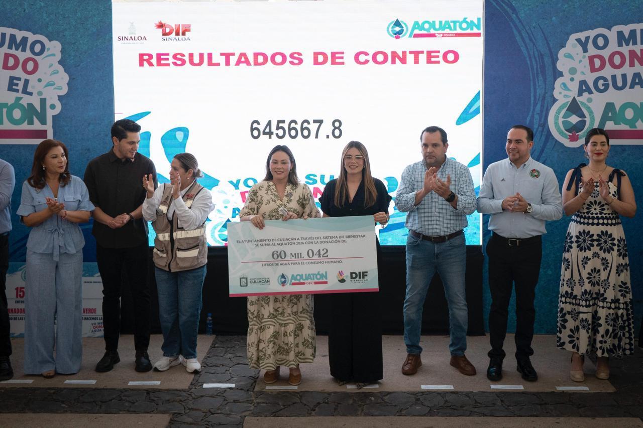 Ayuntamiento de Culiacán aporta 60 mil litros de agua al Aquatón 2026 para combatir los problemas de sequía