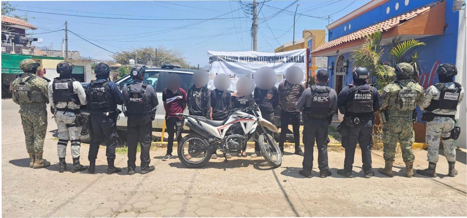 Caen 7 personas en operativo de seguridad en hoteles de Rosario, Sinaloa