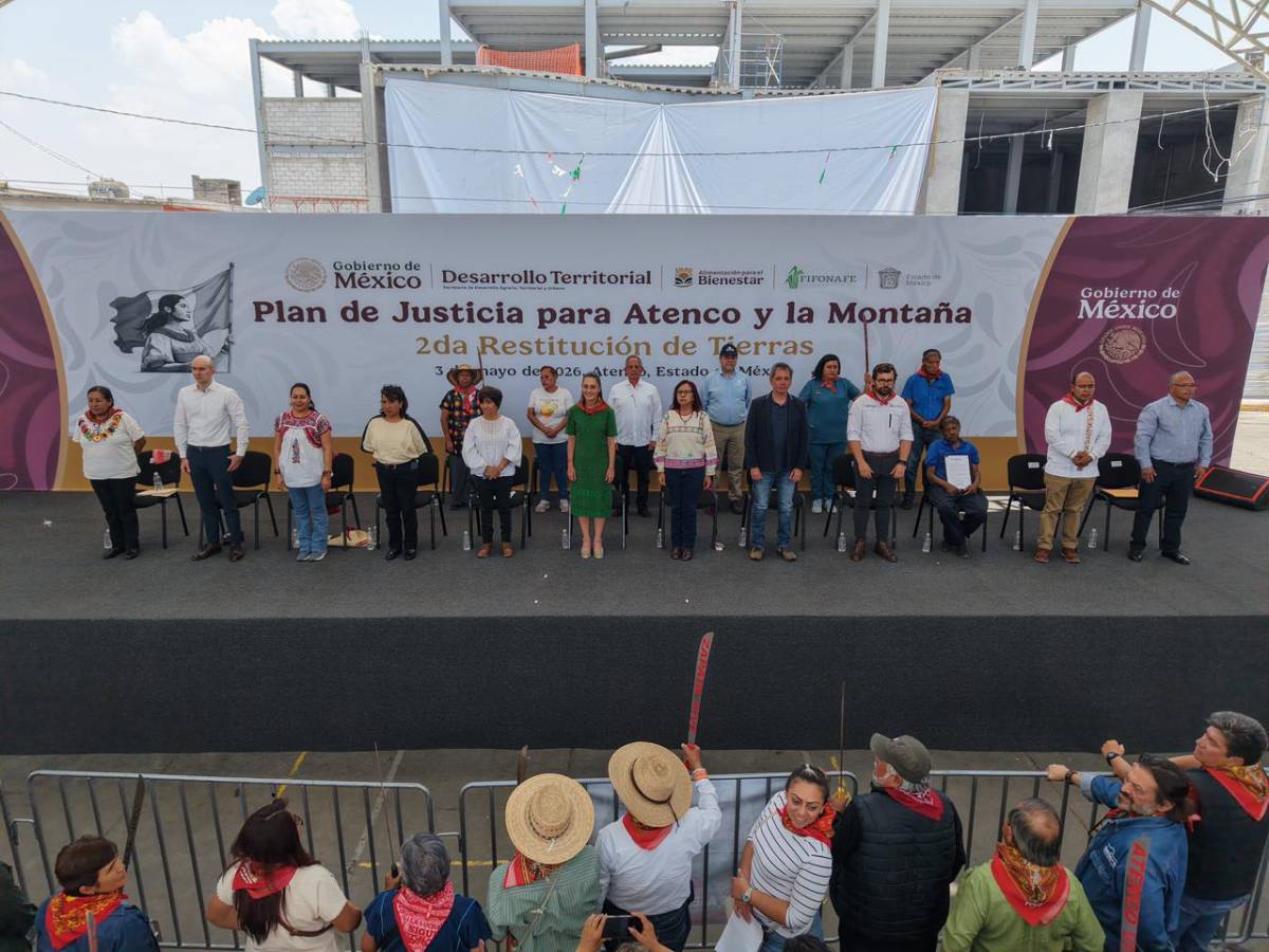 Claudia Sheinbaum Pardo en San Salvador Atenco, Estado de México