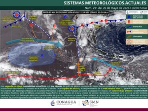 Clima para el país este martes 26 de mayo