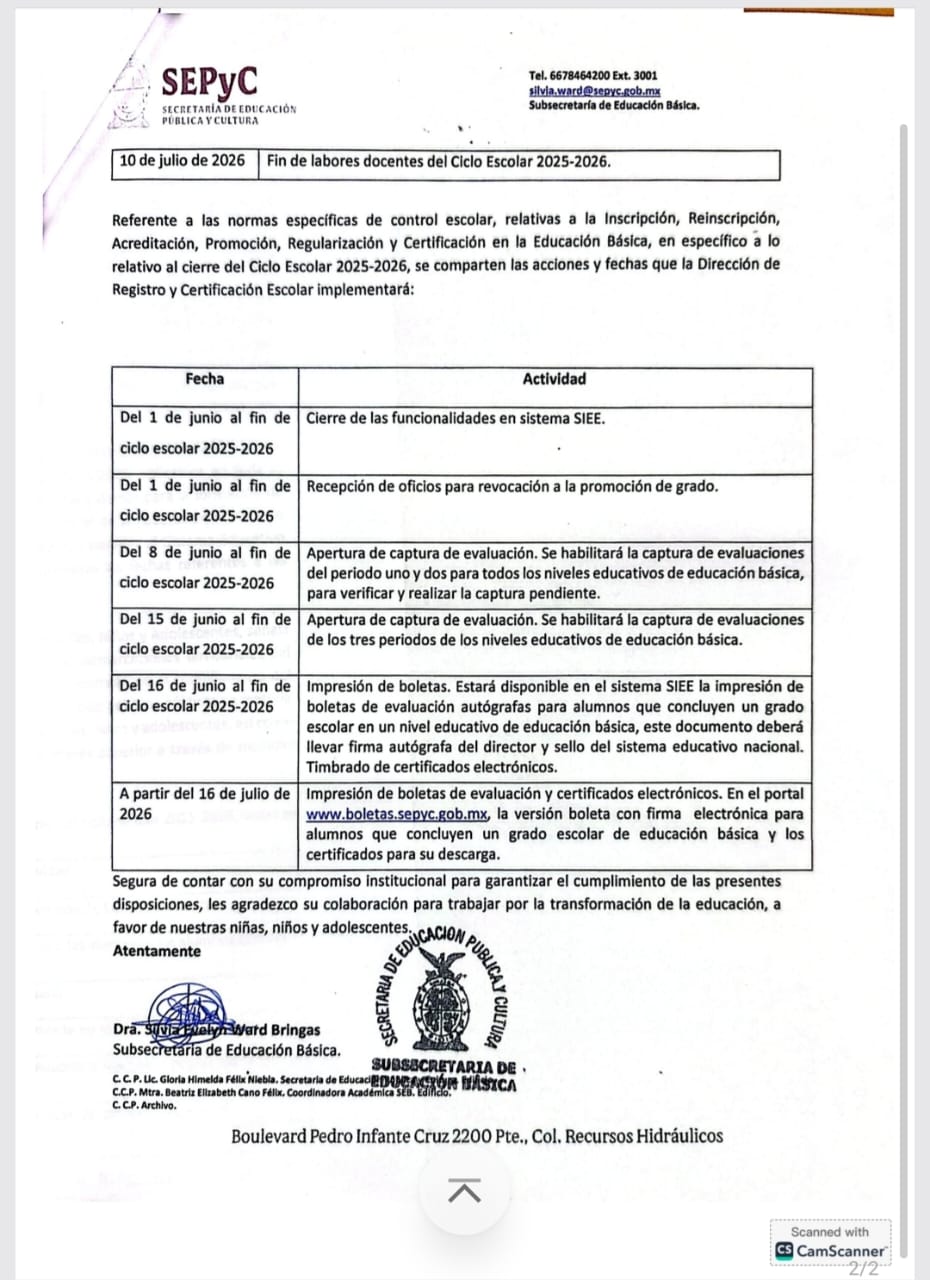 Comunicado de SEPYC