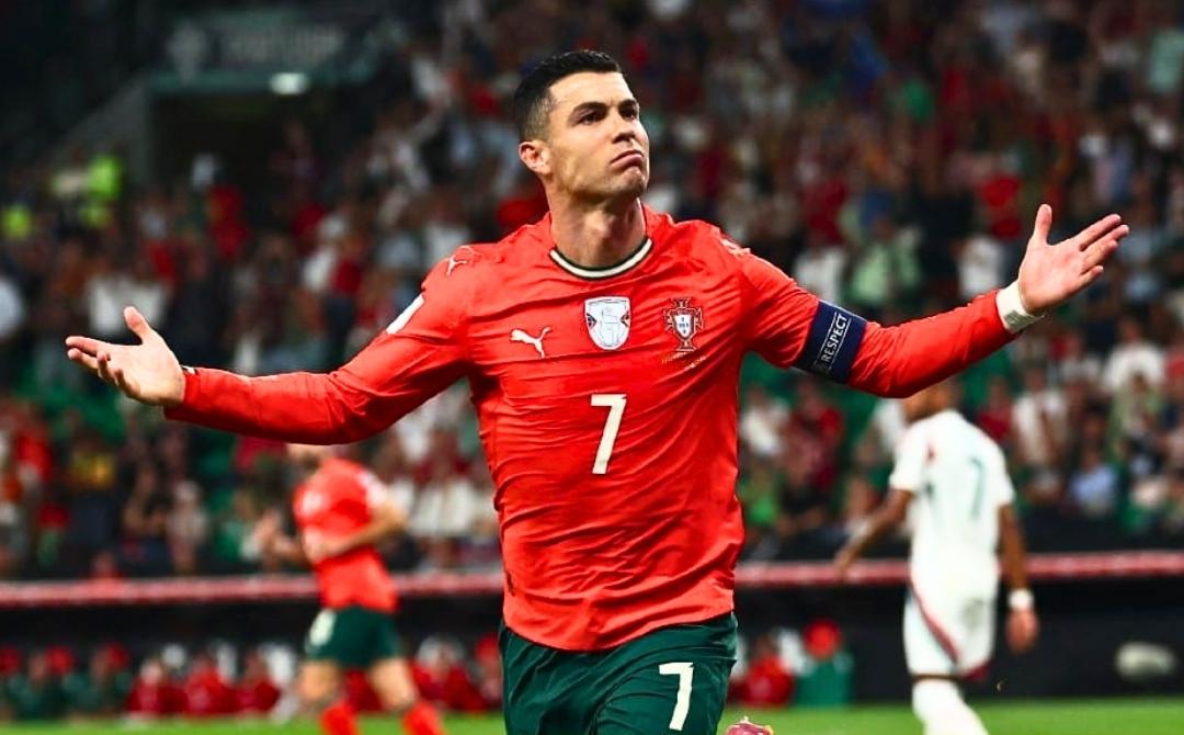 Cristiano Ronaldo anotando gol