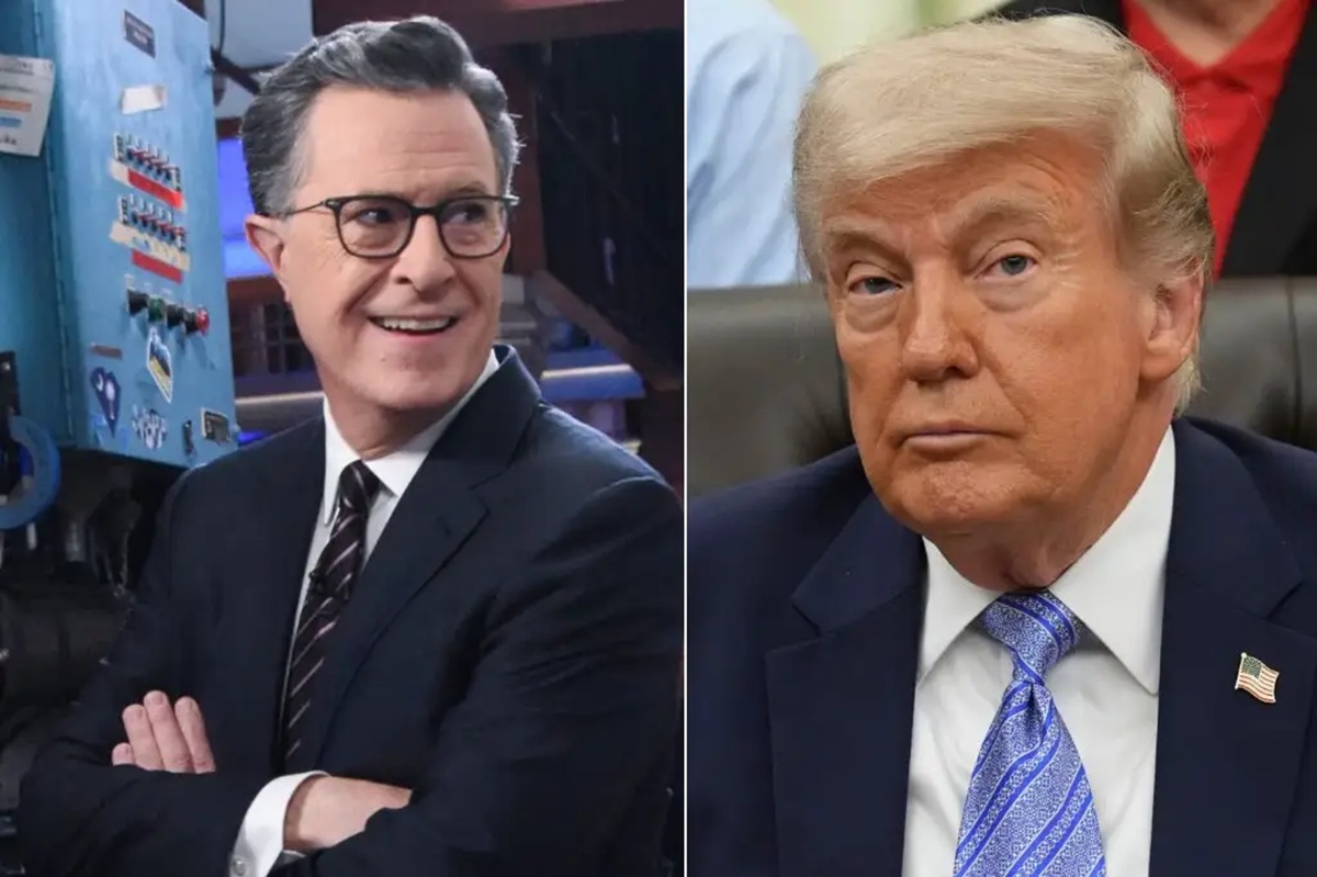 Donald Trump celebra salida de Stephen Colbert de la televisión