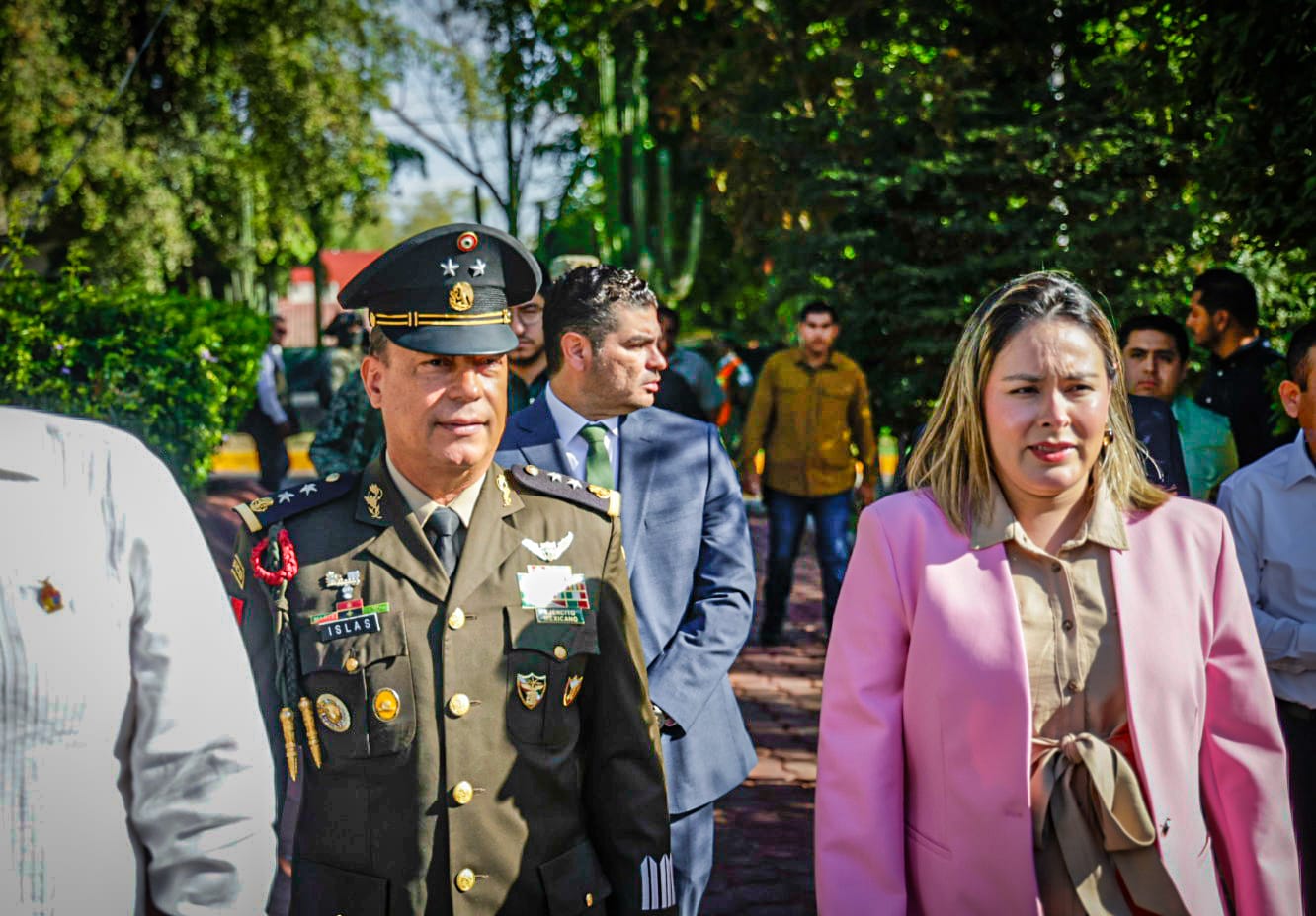 El General Julio César Islas Sánchez rinde protesta como Comandare de la Novena Zona Milltar, en Culiacán