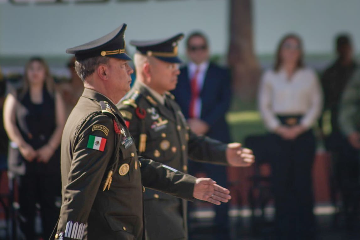 El General Julio César Islas Sánchez rinde protesta como Comandare de la Novena Zona Milltar, en Culiacán