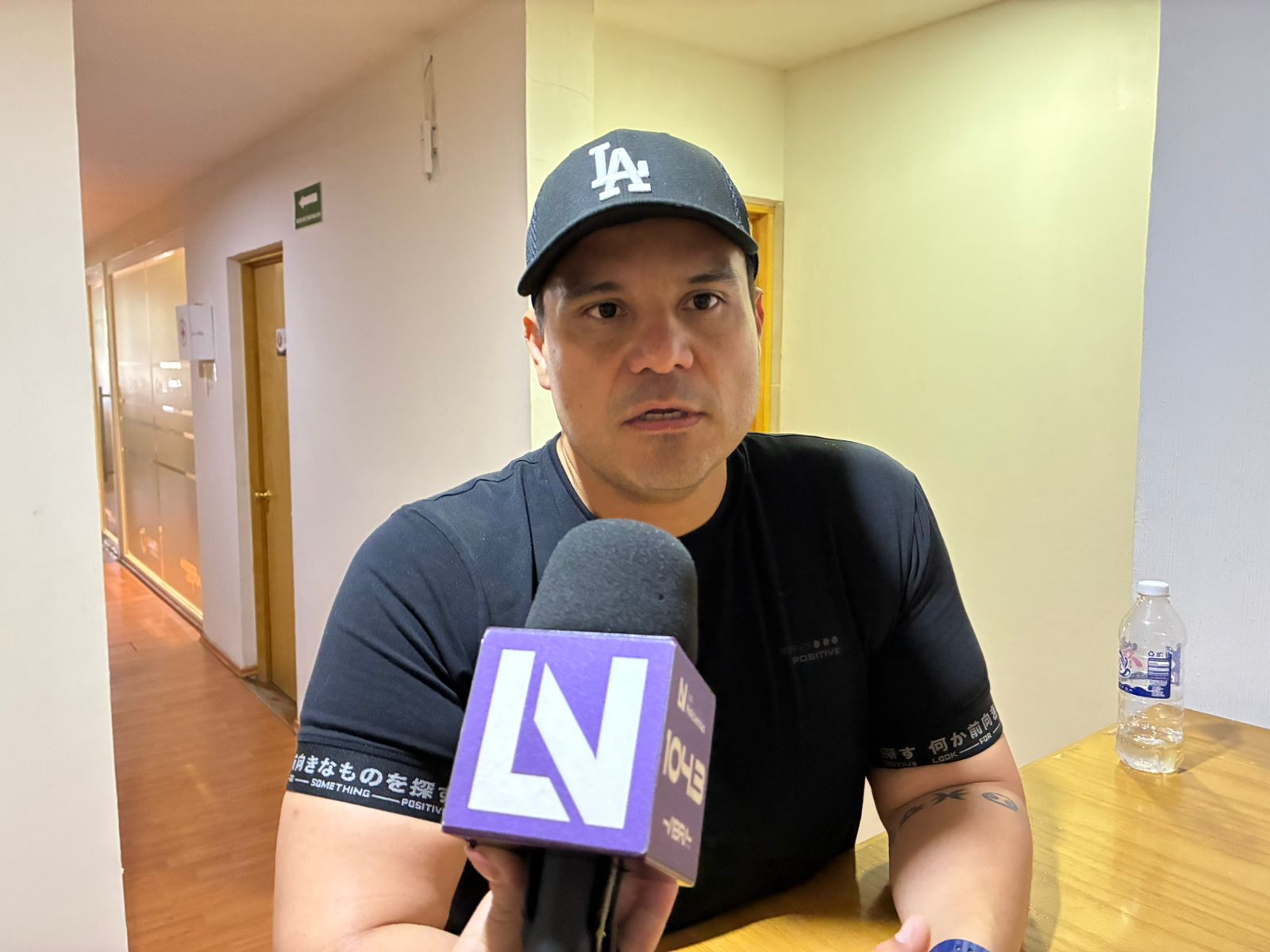El presidente de Canacintra Los Mochis, Roberto Junior Miranda Lagarda,