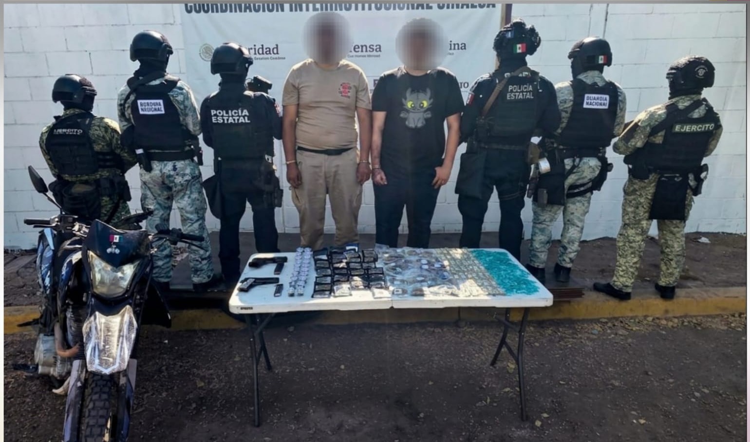 En un presunto punto de venta detienen a dos hombres en Culiacán Sinaloa