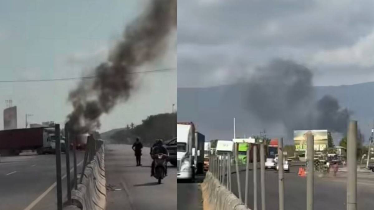 Enfrentamiento armado provoca incendios y bloqueos en Tecomán, Colima