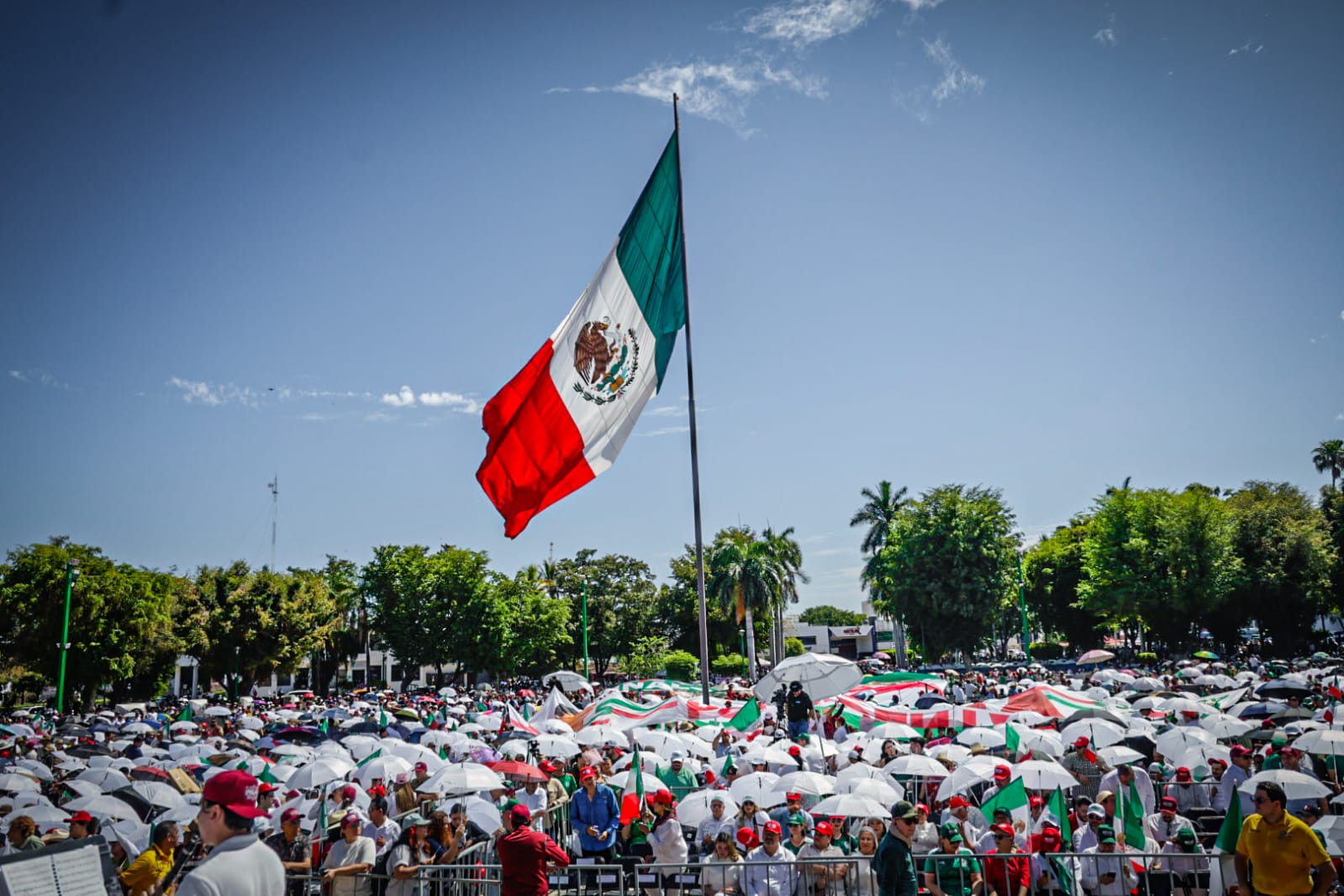 Evento en Culiacán por informe de Claudia Sheinbaum