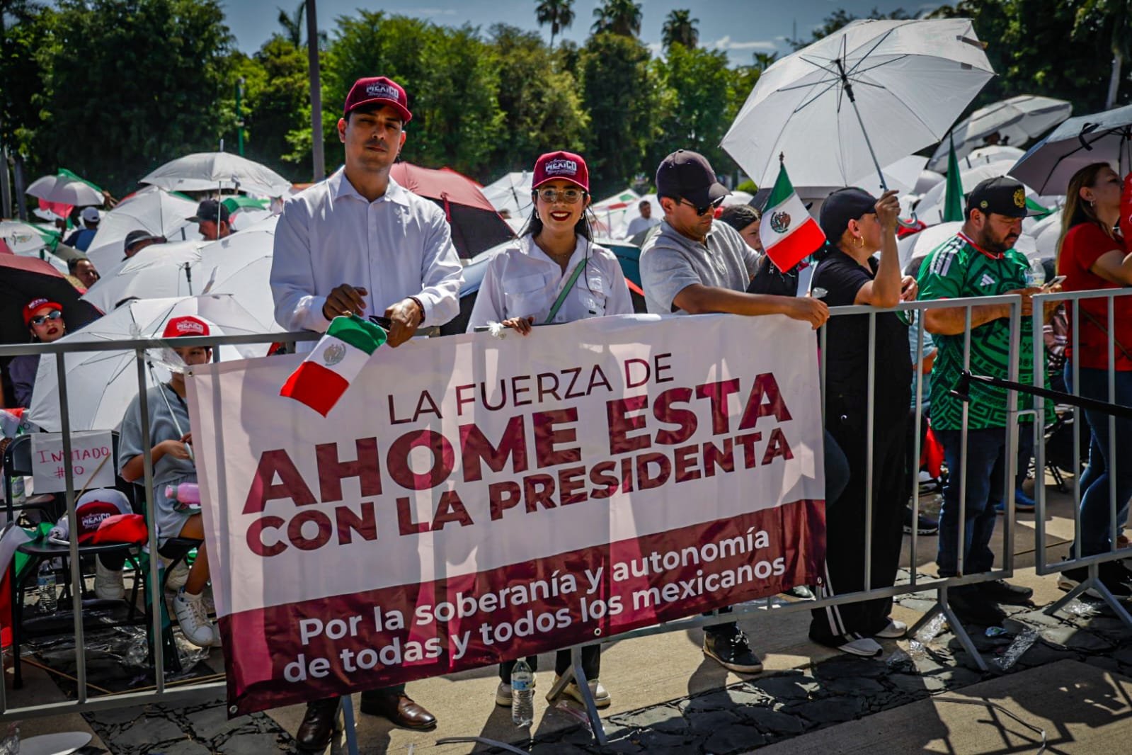 Evento en Culiacán por informe de Claudia Sheinbaum