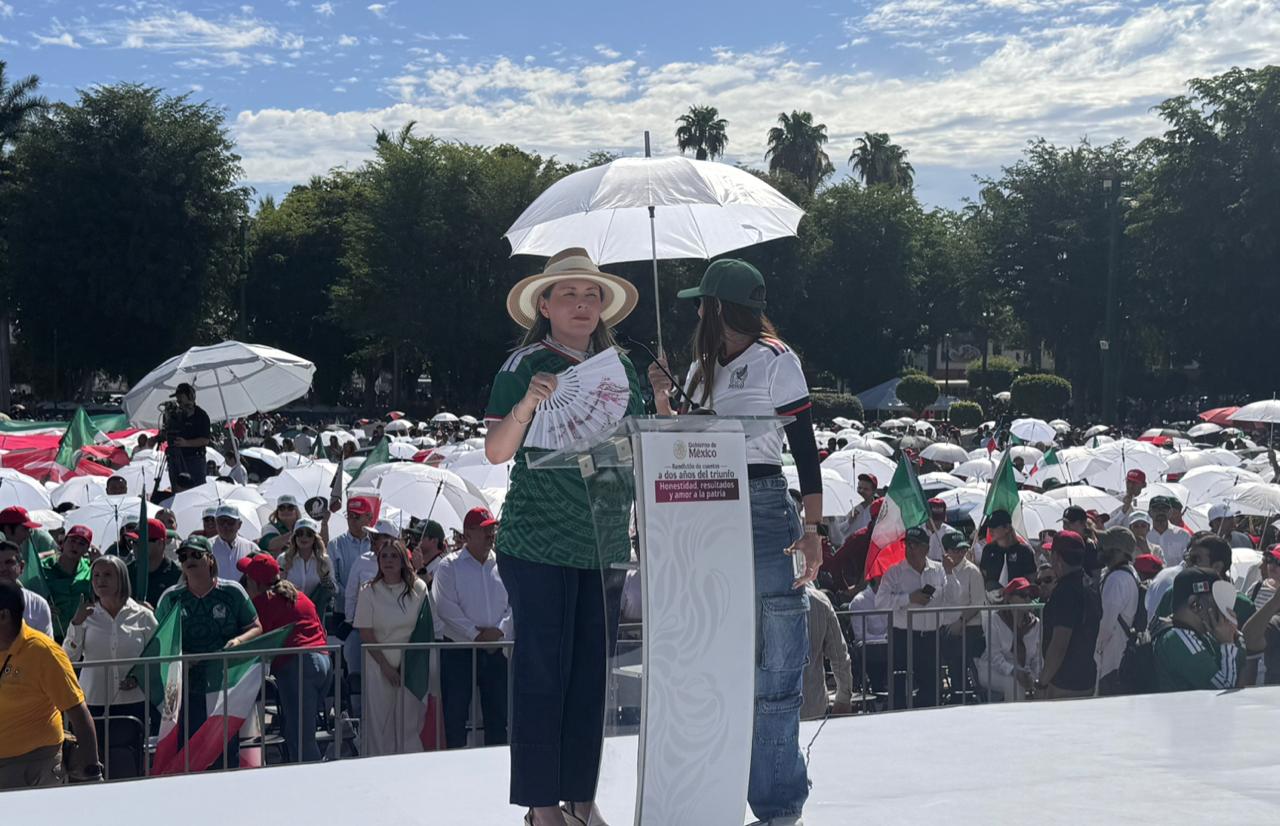Gobernadora llama a respaldar a Claudia Sheinbaum por segundo informe de Sheinbaum