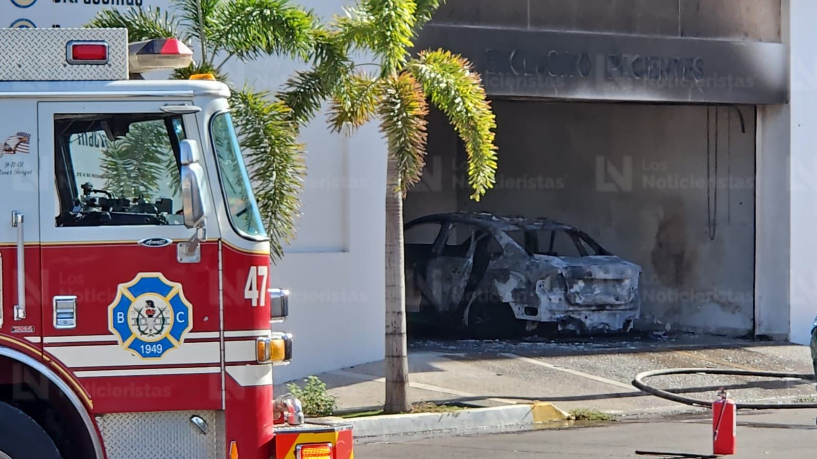 Incendio en clinica de la colonia Hidalgo en Culiacán