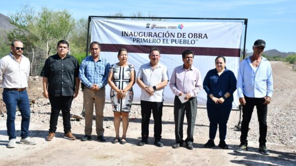 Invierten más de 1.7 millones de pesos en revestimiento de camino en Rancho Viejo, Mocorito