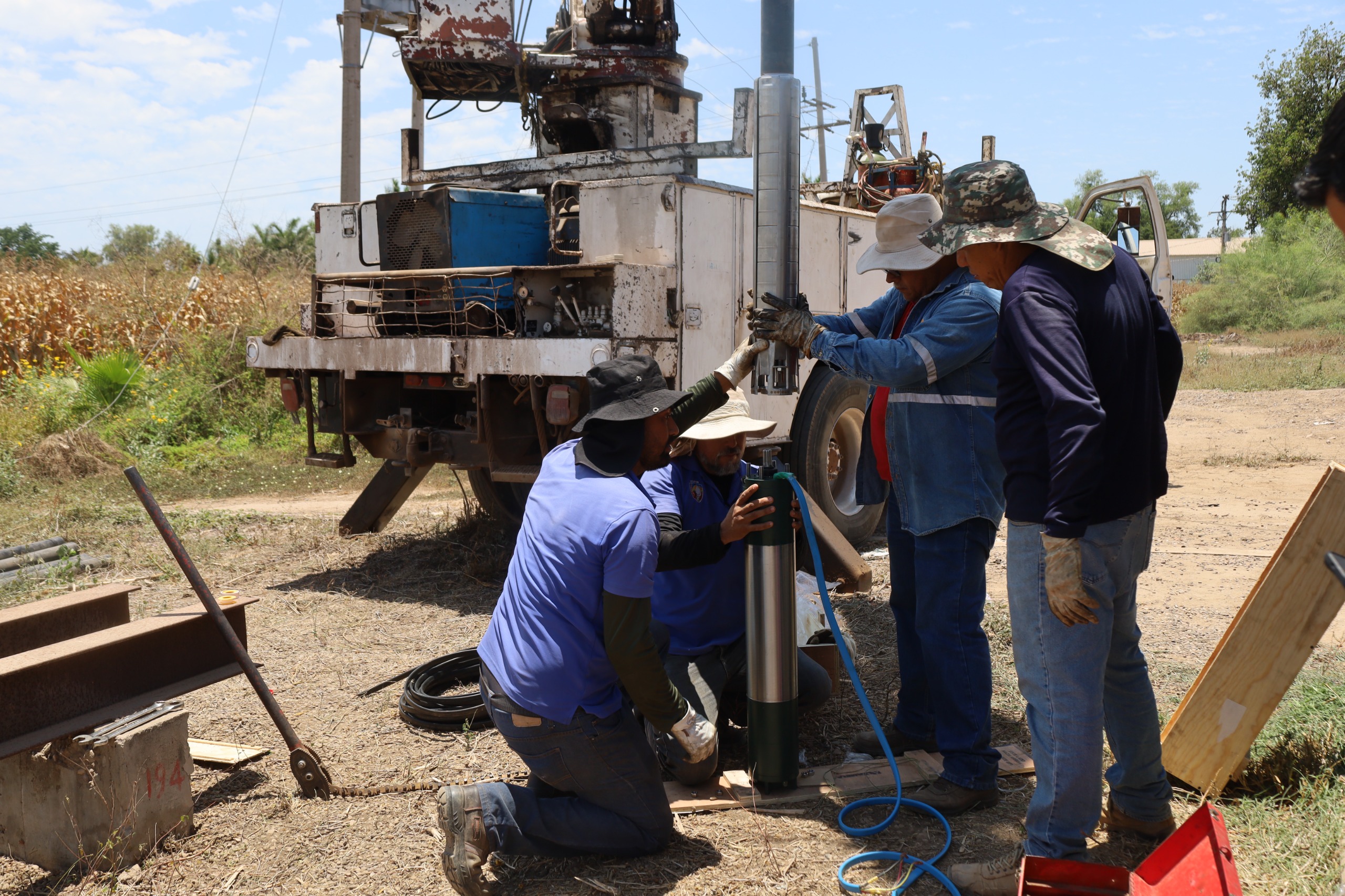 JAPAN rehabilita bomba de refuerzo en la comunidad de La Sinaloa, Navolato, para mejorar presión de agua de la zona