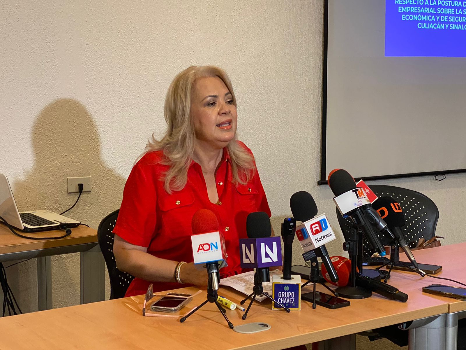 La presidenta de Comparmex Sinaloa, Martha Elena Reyes Zazueta