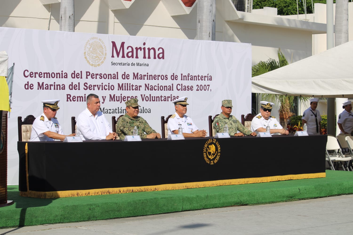 Toma de Protesta marineros del Servicio Militar Nacional en Mazatlán