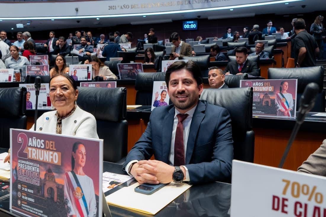 Omar López Campos en el Senado